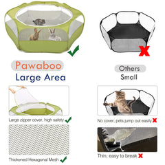 Pawaboo playpen waterproof bottom protects floors during messy mealtime and play