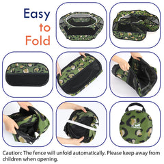 Pawaboo playpen waterproof bottom keeps floors clean during pet playtime