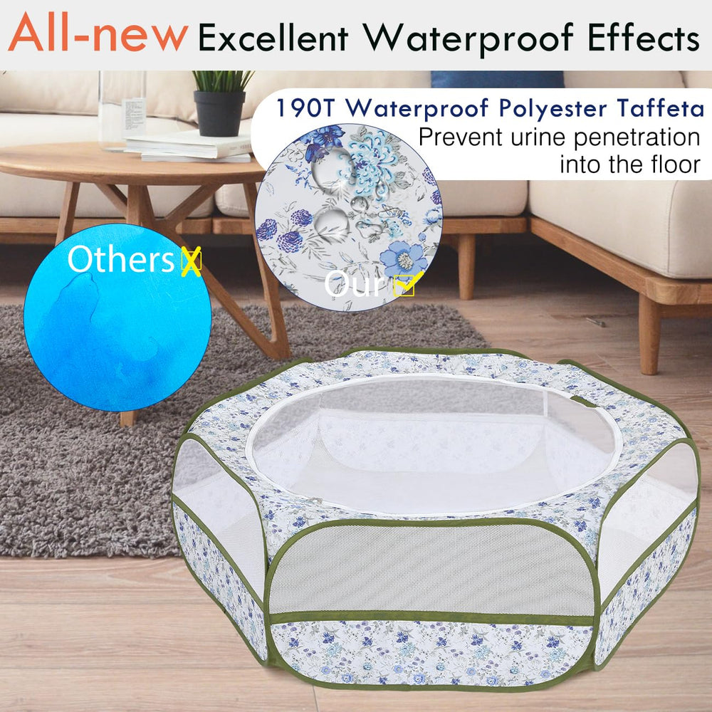 Pawaboo playpen zippered cover allows easy access and quick cleaning