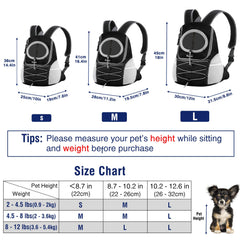 Pawaboo puppy front carrier neck hole design enables easy interaction on the go