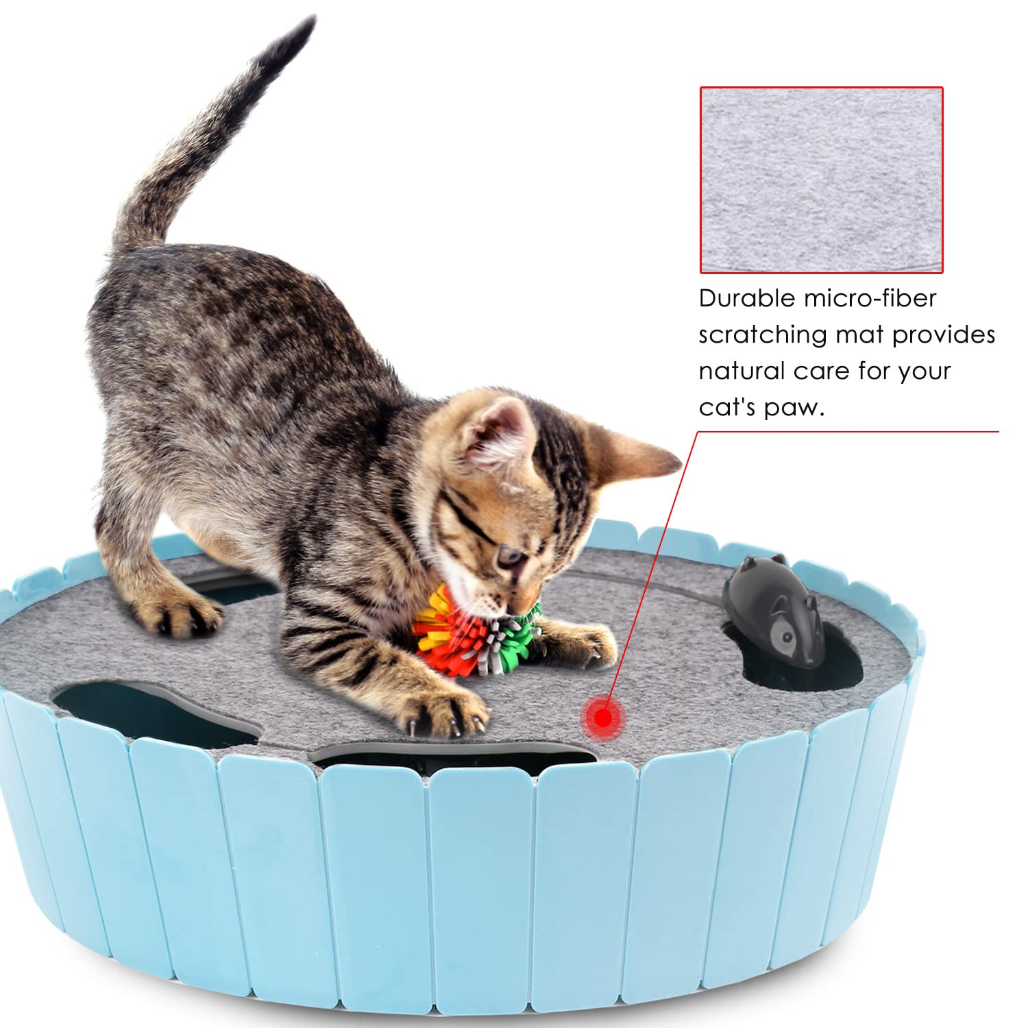 Pawaboo safe materials edges blue design ensures paw-friendly play