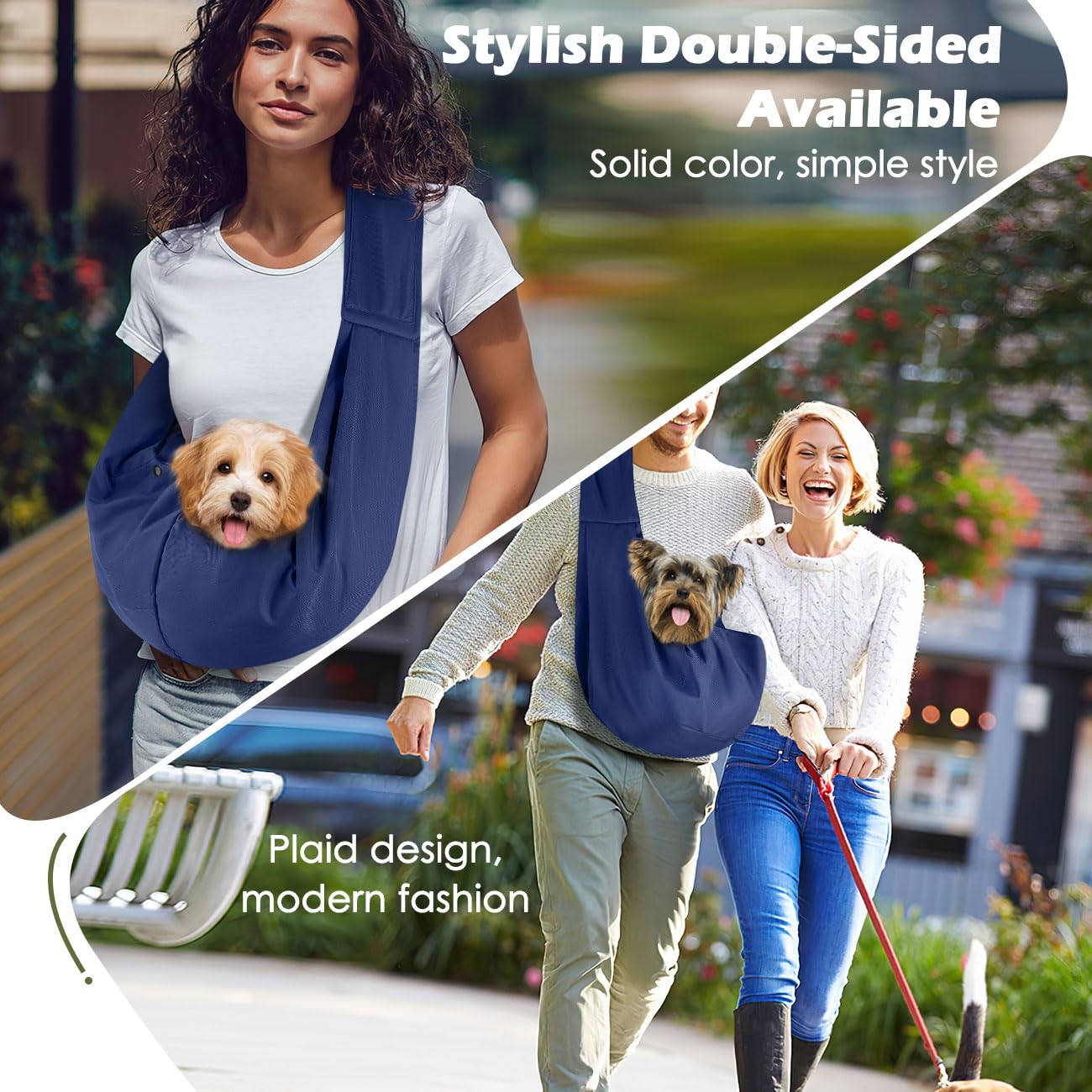 Pawaboo Indigo carrier uses wide straps to ease shoulder pressure