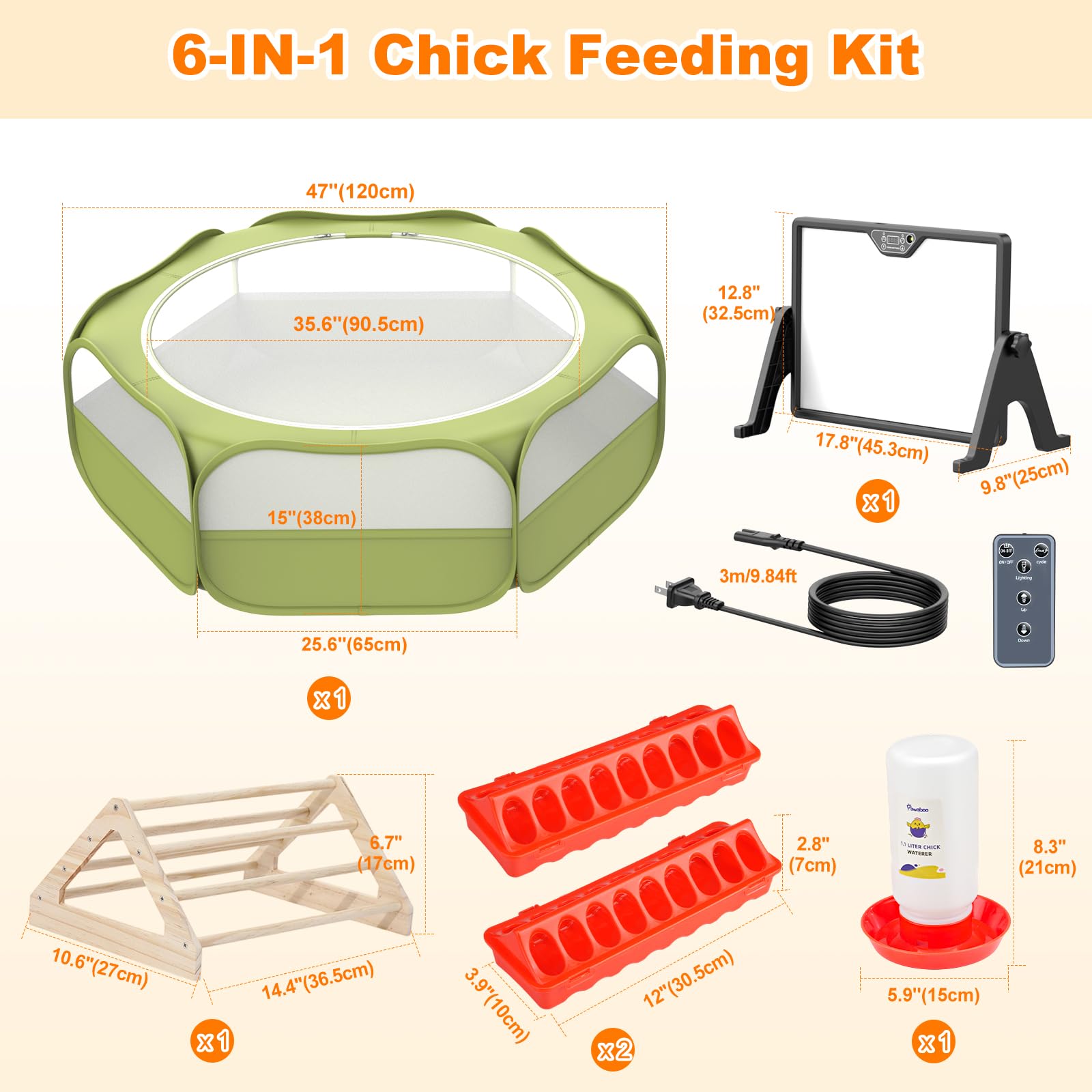 Pawaboo waterproof pet enclosure keeps chicks dry and contained