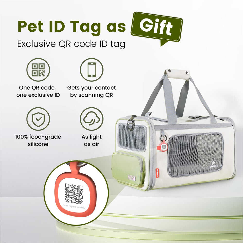Pawaii cat carrier expandable side demonstrates extra space for comfort