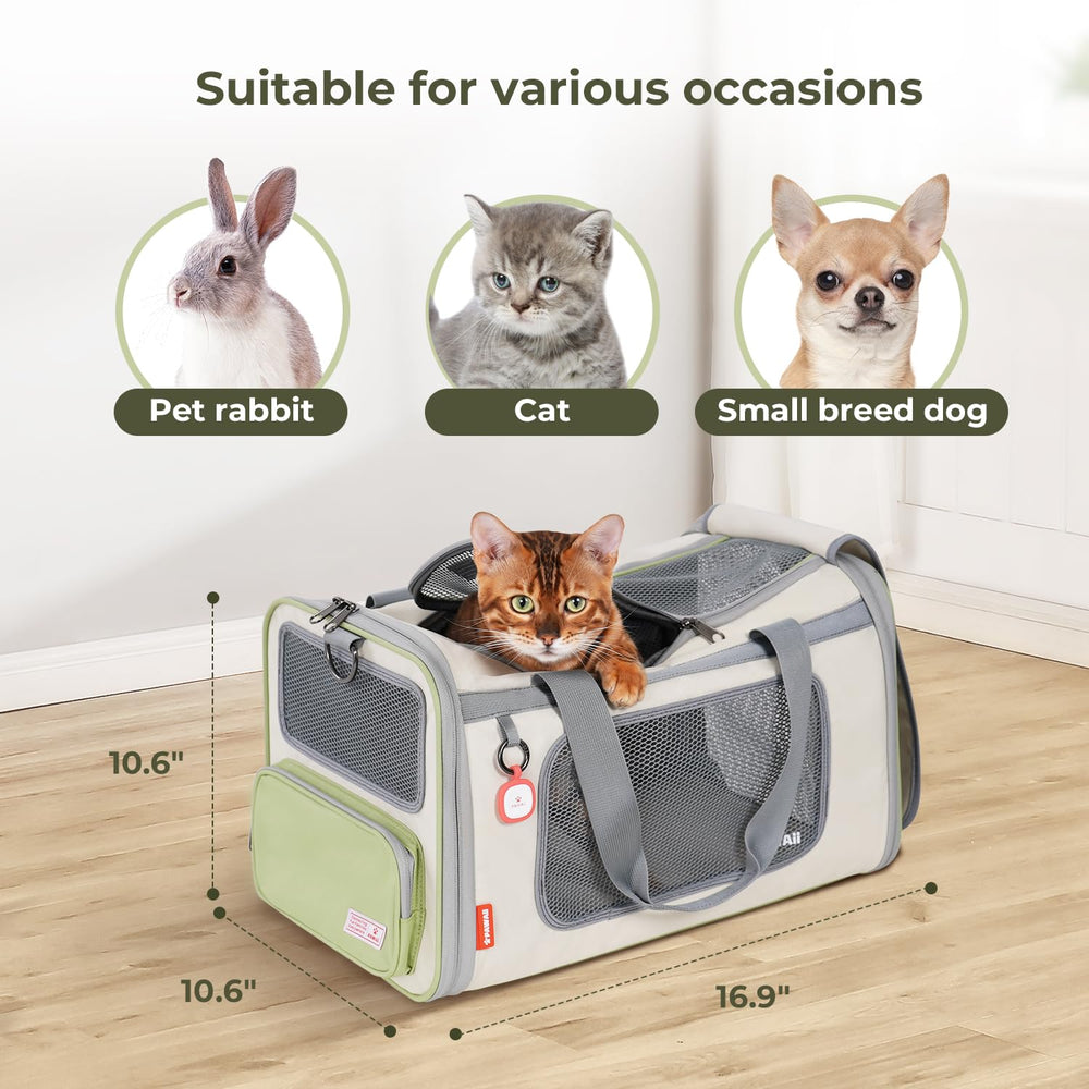 Pawaii cat carrier top opening provides quick pet observation