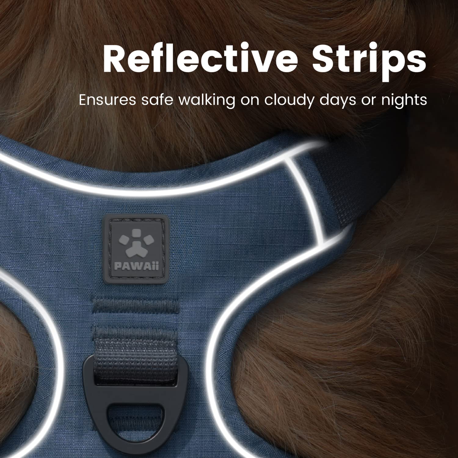 Pawaii Adjustable straps fit large dogs for a tailored, comfortable fit.