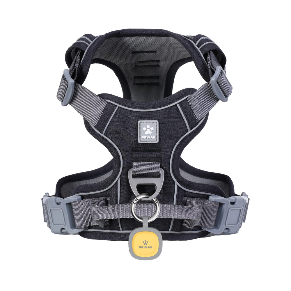 Pawaii No Pull Harness with front O-ring control for smoother leash guidance during walks.