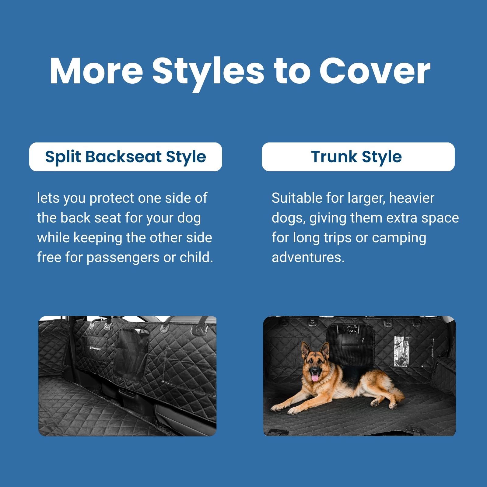Pawander travel-ready dog seat cover for road trips and outdoor outings