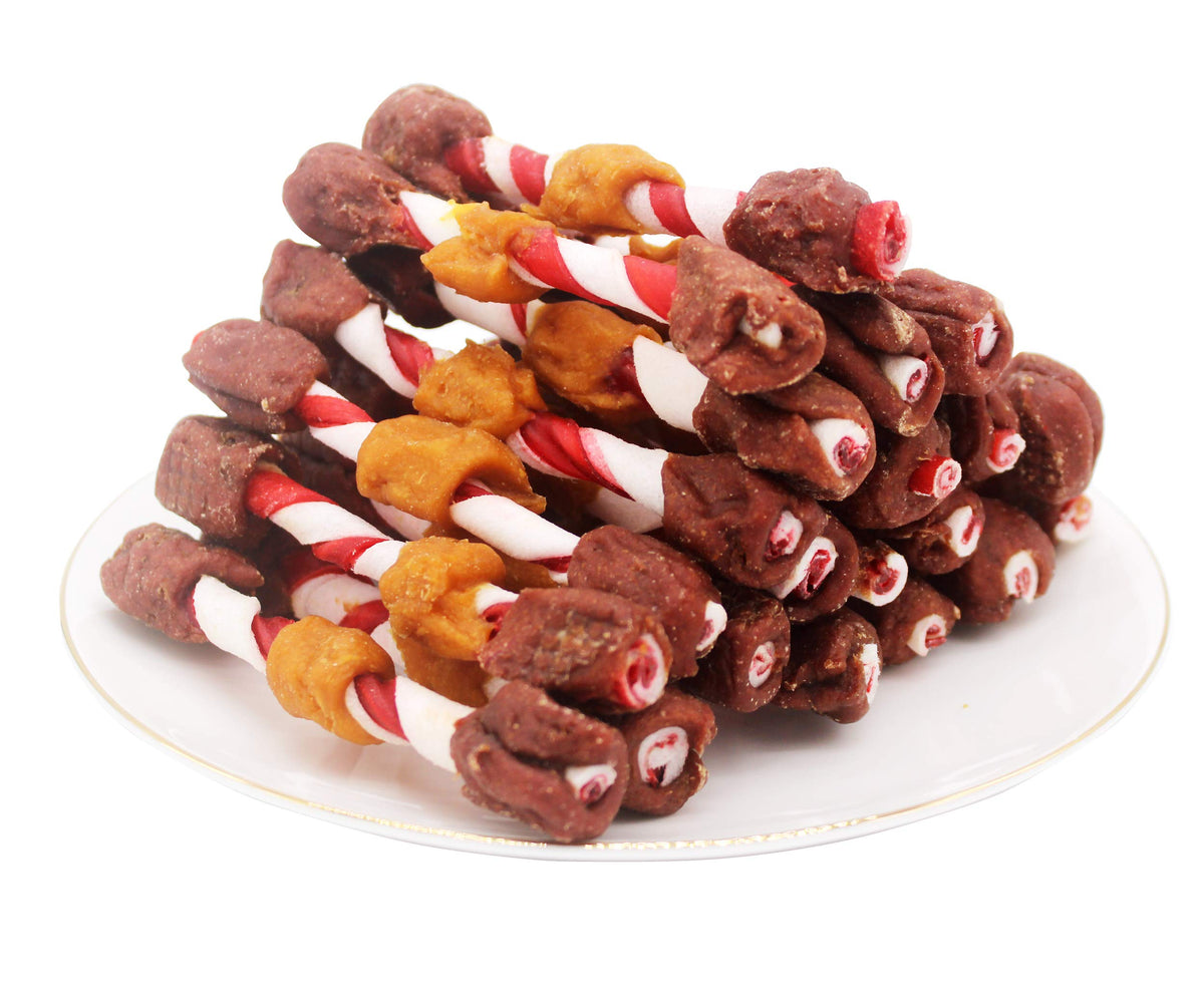 Pawant Triple Flavored Kabob pack front shows a tasty training snack for dogs