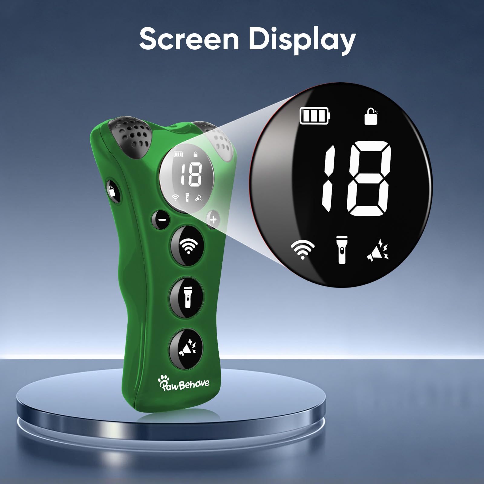 PawBehave 18 whistle sounds illustrate varied audio cues for focus and recall.