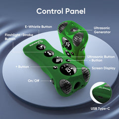 PawBehave night flashlight dual-mode demonstrates 1000-lumen lighting for nighttime training.