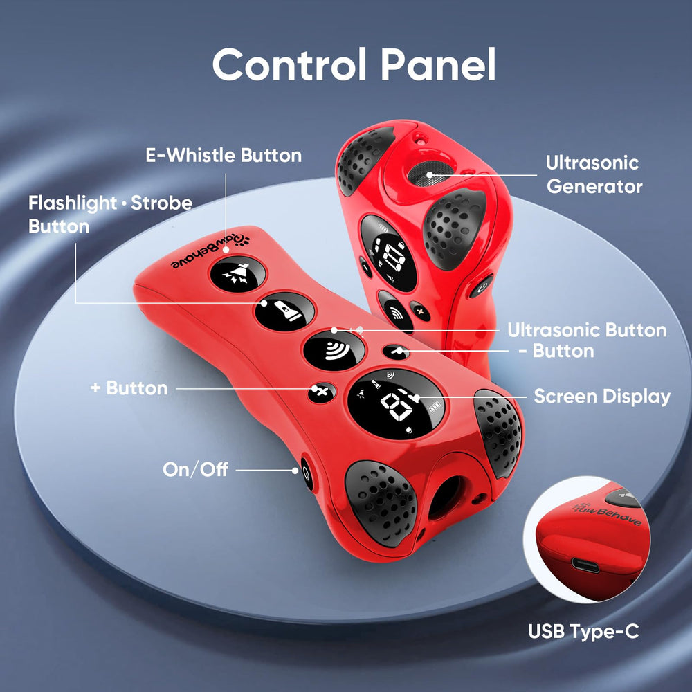 PawBehave strobe mode provides flashing visual cues to capture attention during training