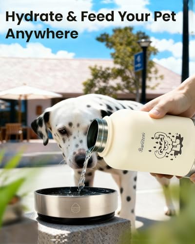 Wide mouth on Pawccoli bottle allows easy ice addition and refilling.