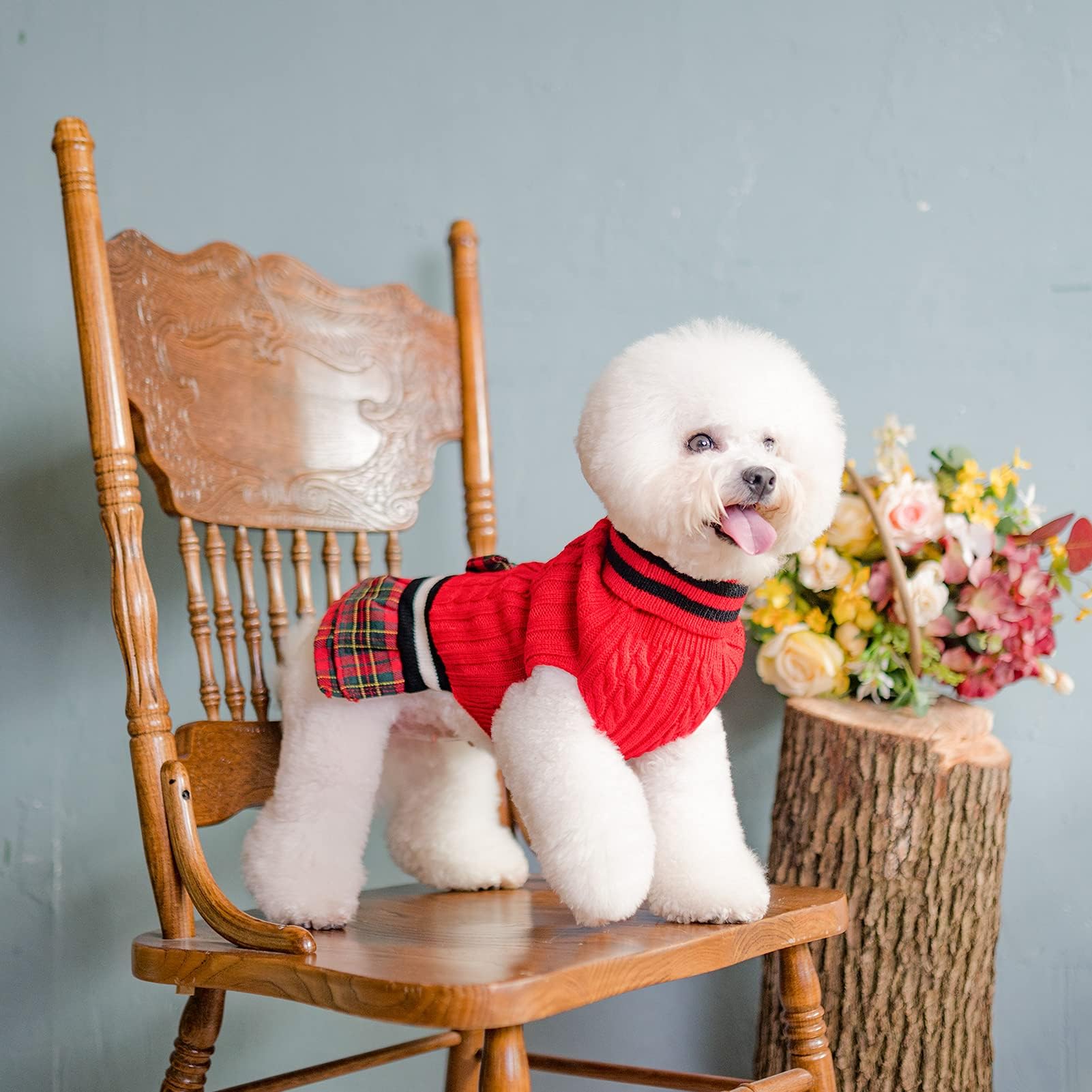 PAWCHIE knitted fabric closeup shows soft breathable acrylic