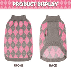 PAWCHIE large dog sweater knit turtleneck provides cozy coverage on cold days