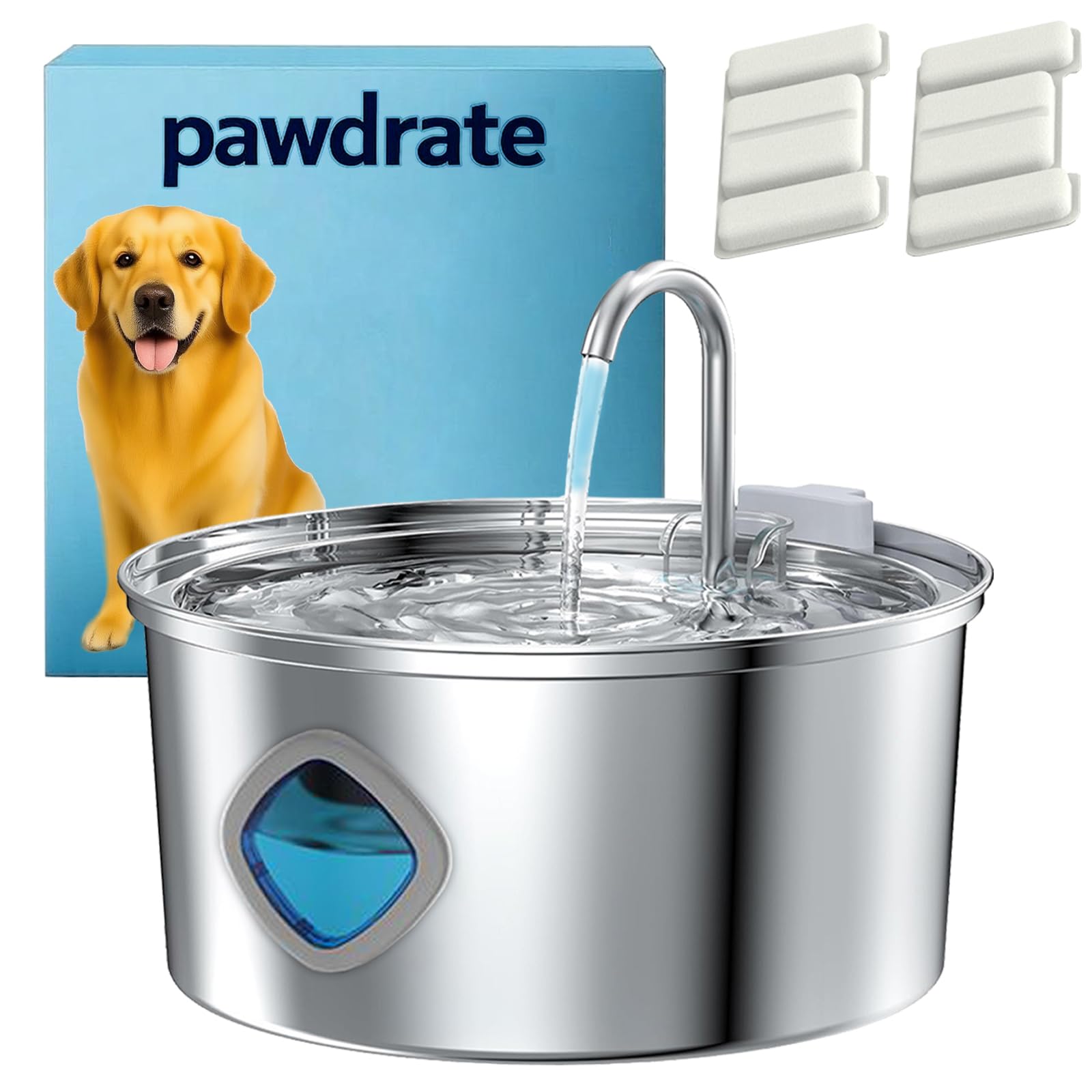 Pawdrate dog water fountain large capacity 3.2L keeps multi-pet homes hydrated.