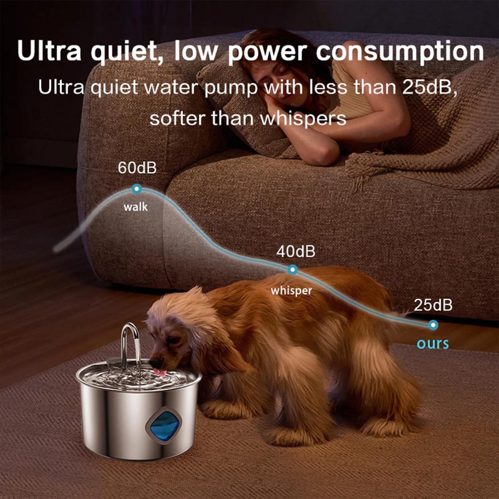 Pawdrate no-spill design reduces mess while keeping water accessible.