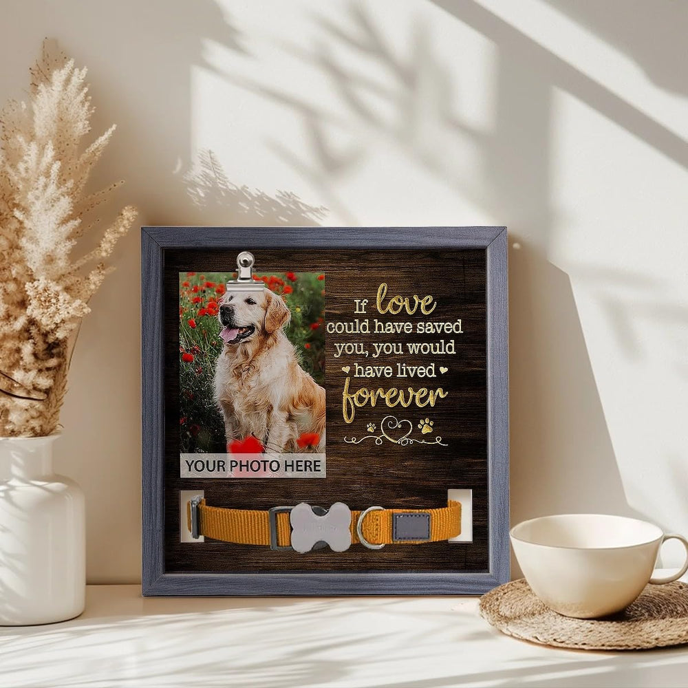 Pawfect House gift-ready memorial frame ships ready for condolence and support.