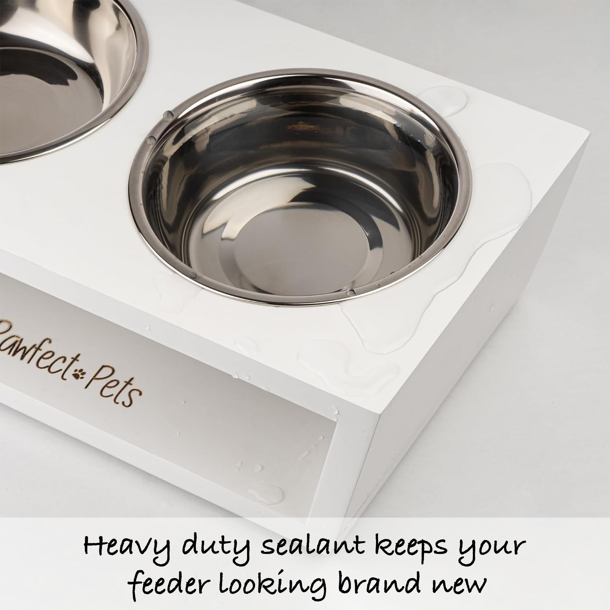 Pawfect Pets cat feeding bowls spill-prevention design keeps floors clean
