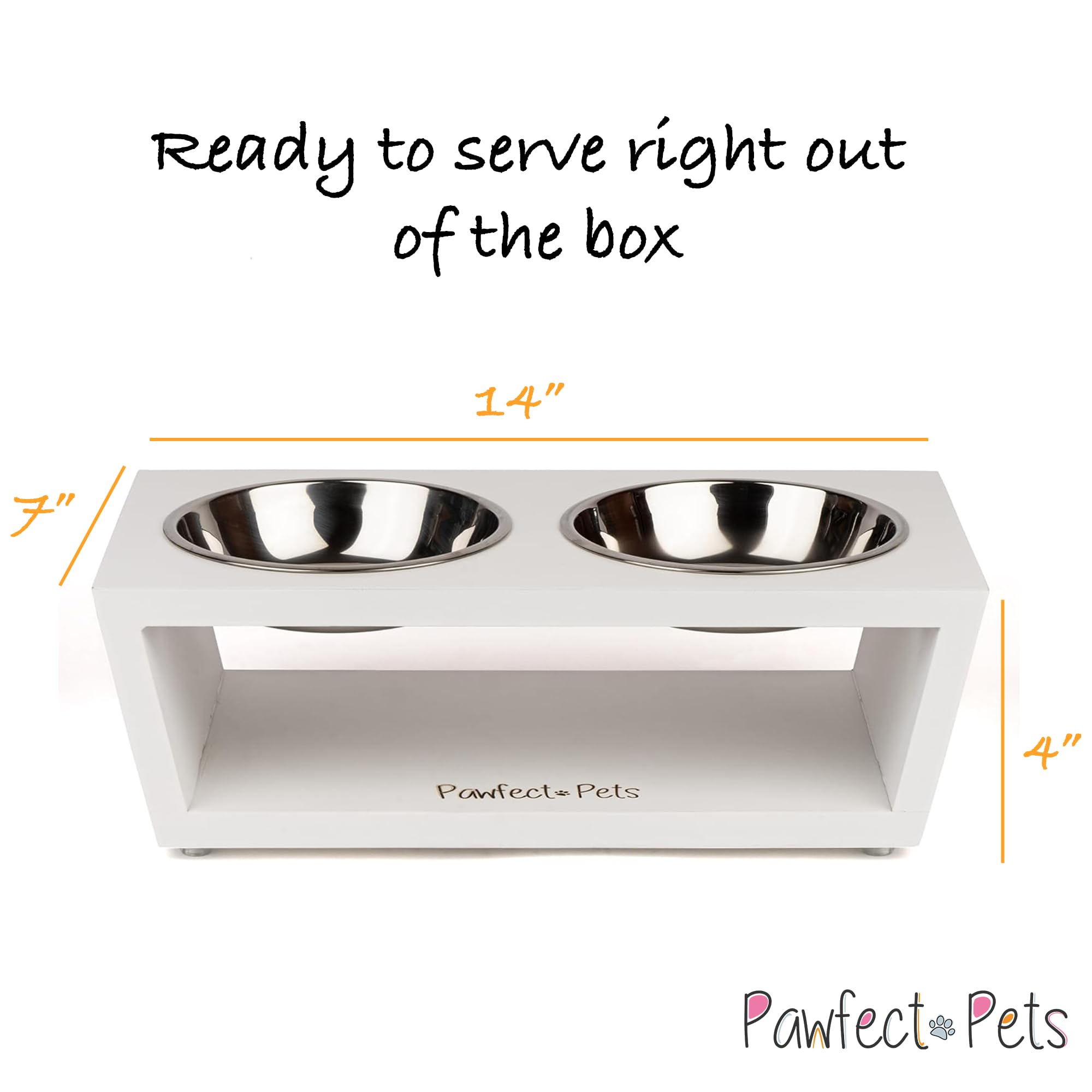 Pawfect Pets easy-clean assembly dish shows simple setup for hassle-free mealtimes