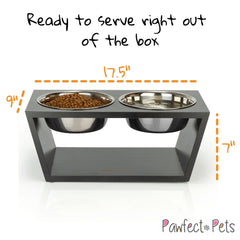 Pawfect Pets silicone pads keep bowls in place and quiet clinks.