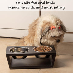 Pawfect Pets elevated dog bowls sturdy base supports reliable feeding sessions