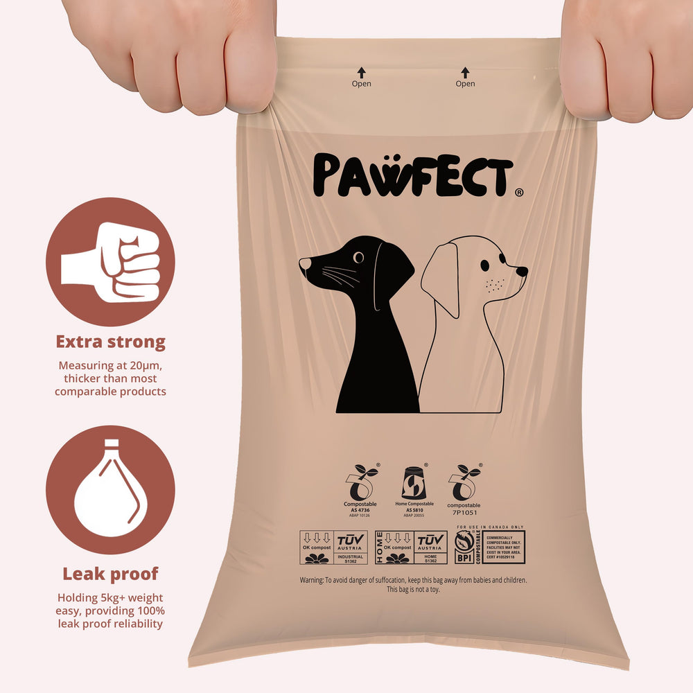 Pawfect unscented large bags 13x9 inches during a park stroll.