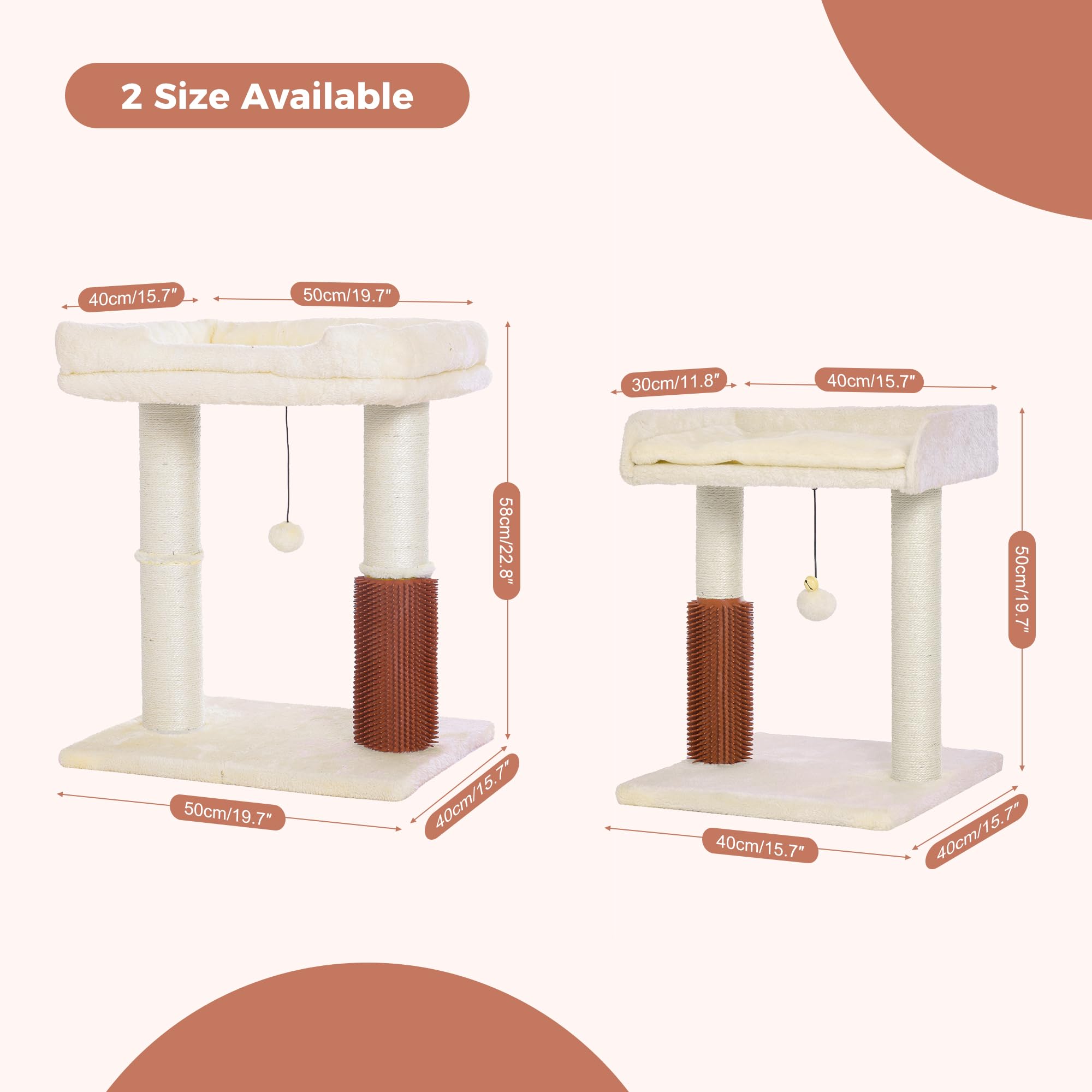 Pawfessor cat tree tower thick sisal post 4.5 inch diameter for sturdy scratching.
