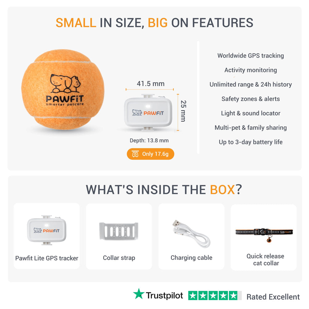 Pawfit Lite activity monitoring with location history reveals daily routines.