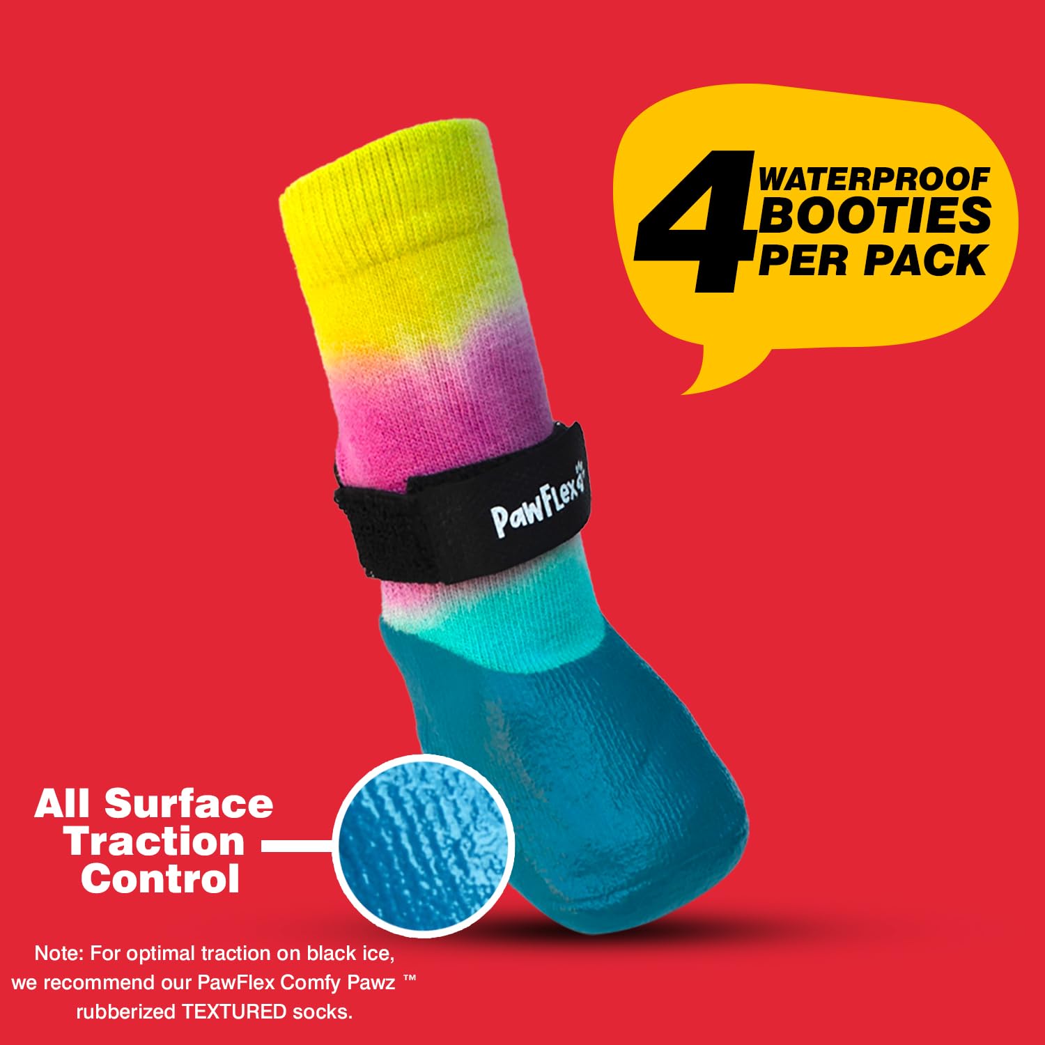 PawFlex durable double-dipped boots offer nail protection and enhanced durability.