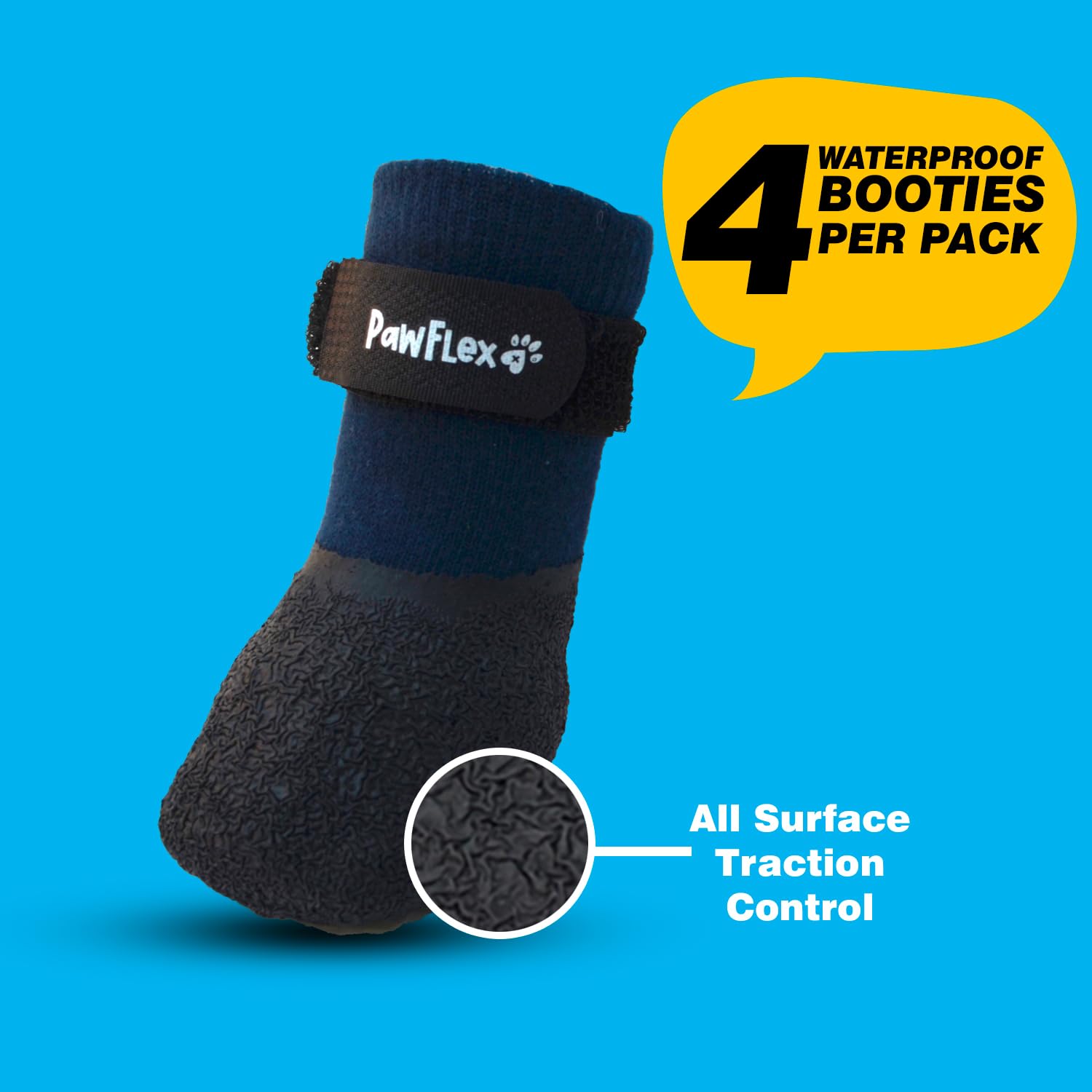 PawFlex durable stretch upper sock for comfortable flexible wear