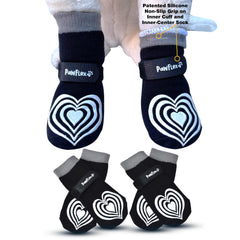 PawFlex medical therapeutic dog socks closeup cuff with non-slip grip for secure fit
