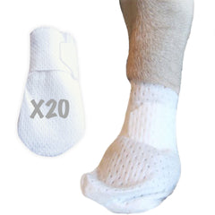 PawFlex Medimitt close-up of breathable paw bandage and wound pad protection.