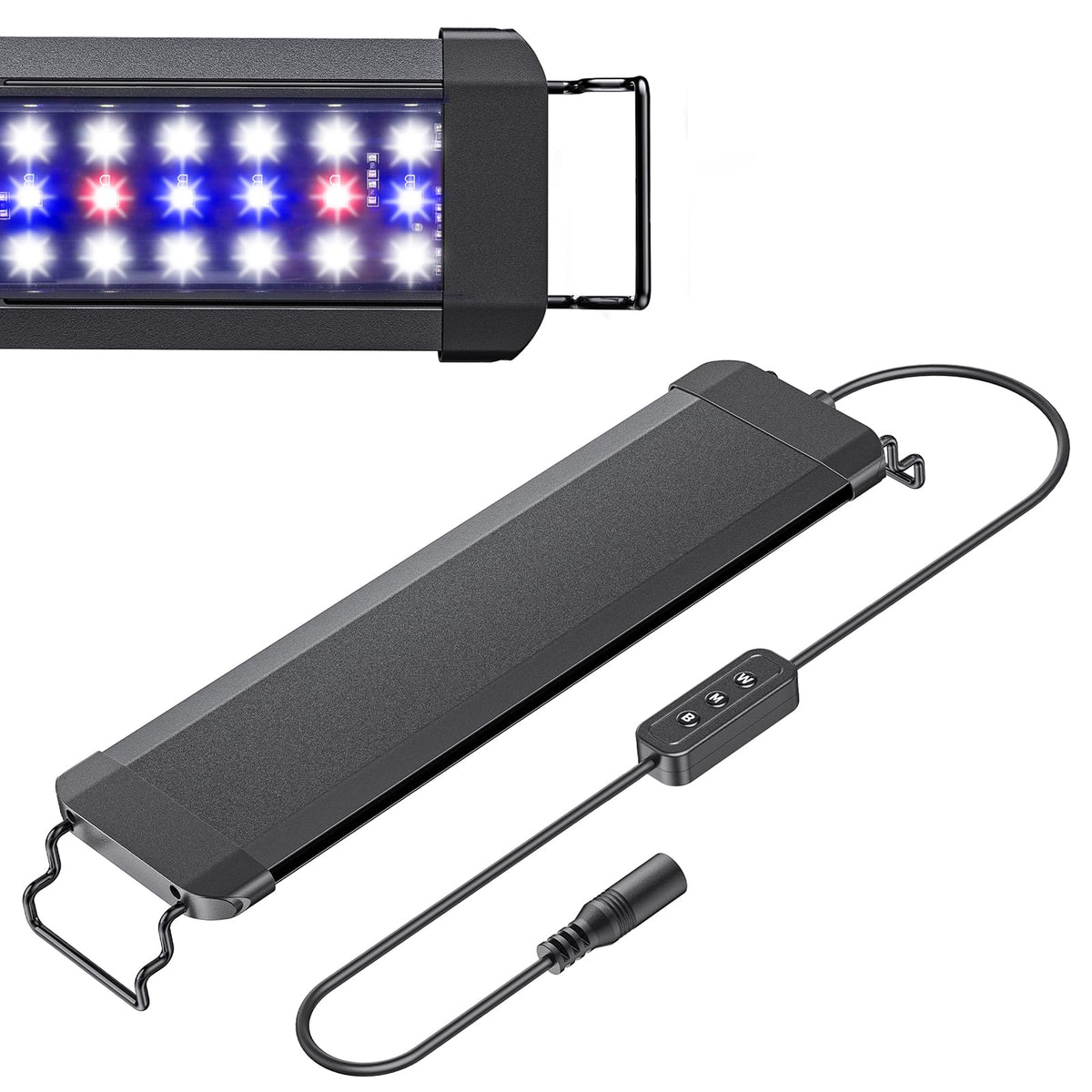 Pawfly 11W terrarium light with extendable bracket keeps your tank light secure and level
