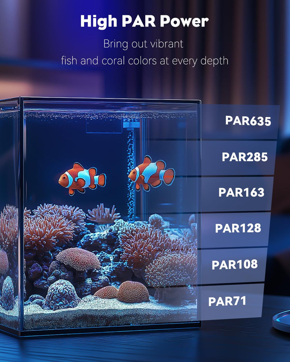 Pawfly honeycomb lens concentrates light for efficient, uniform tank illumination.