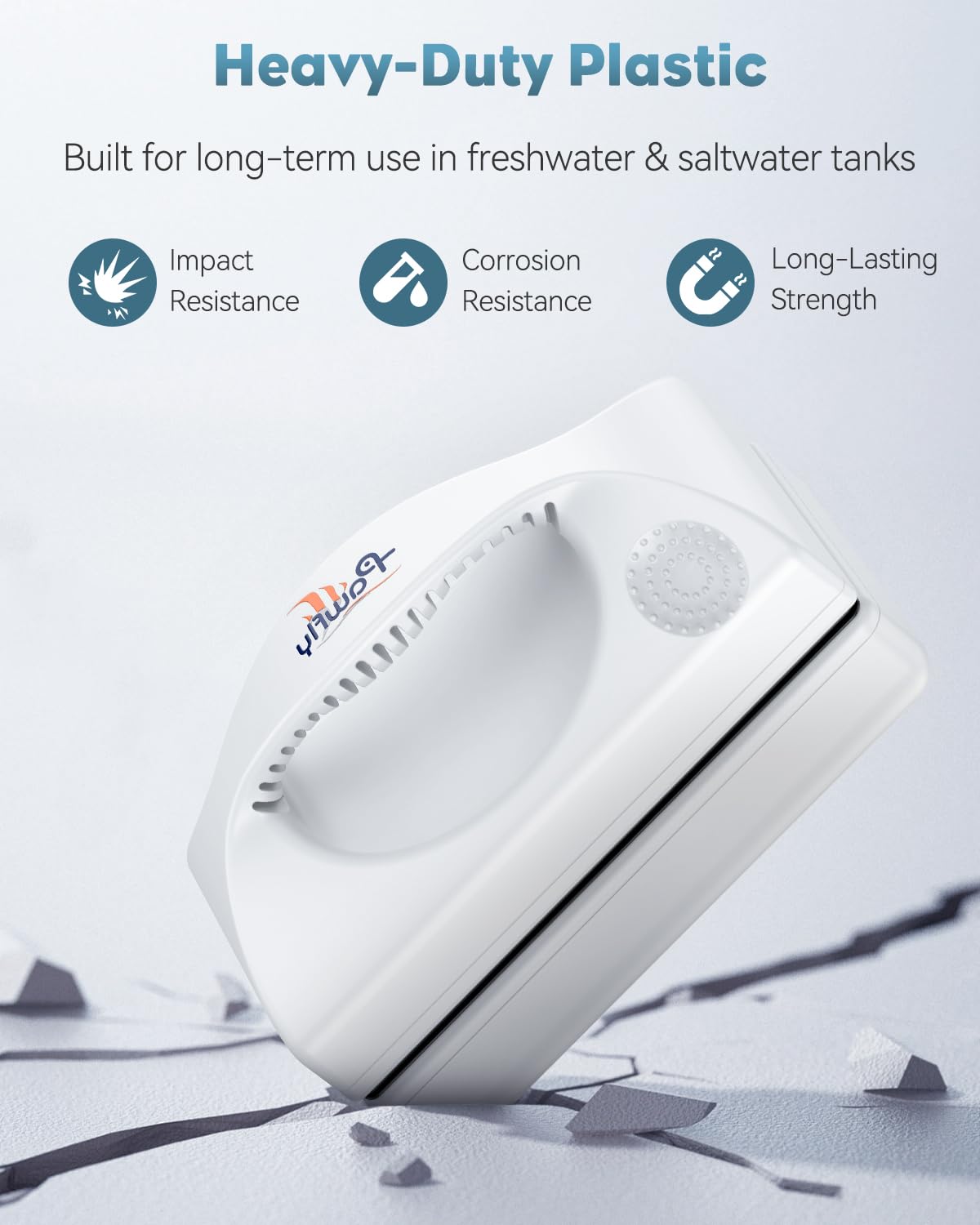 Pawfly 40-gallon-capacity glass-tank-cleaner helps maintain larger glass aquariums without bulky tools.