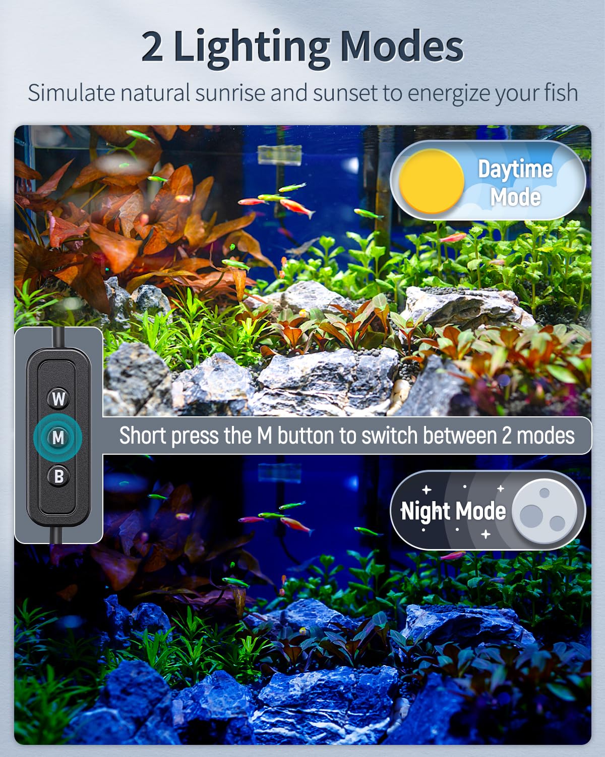 Pawfly six brightness levels allowing precise light control