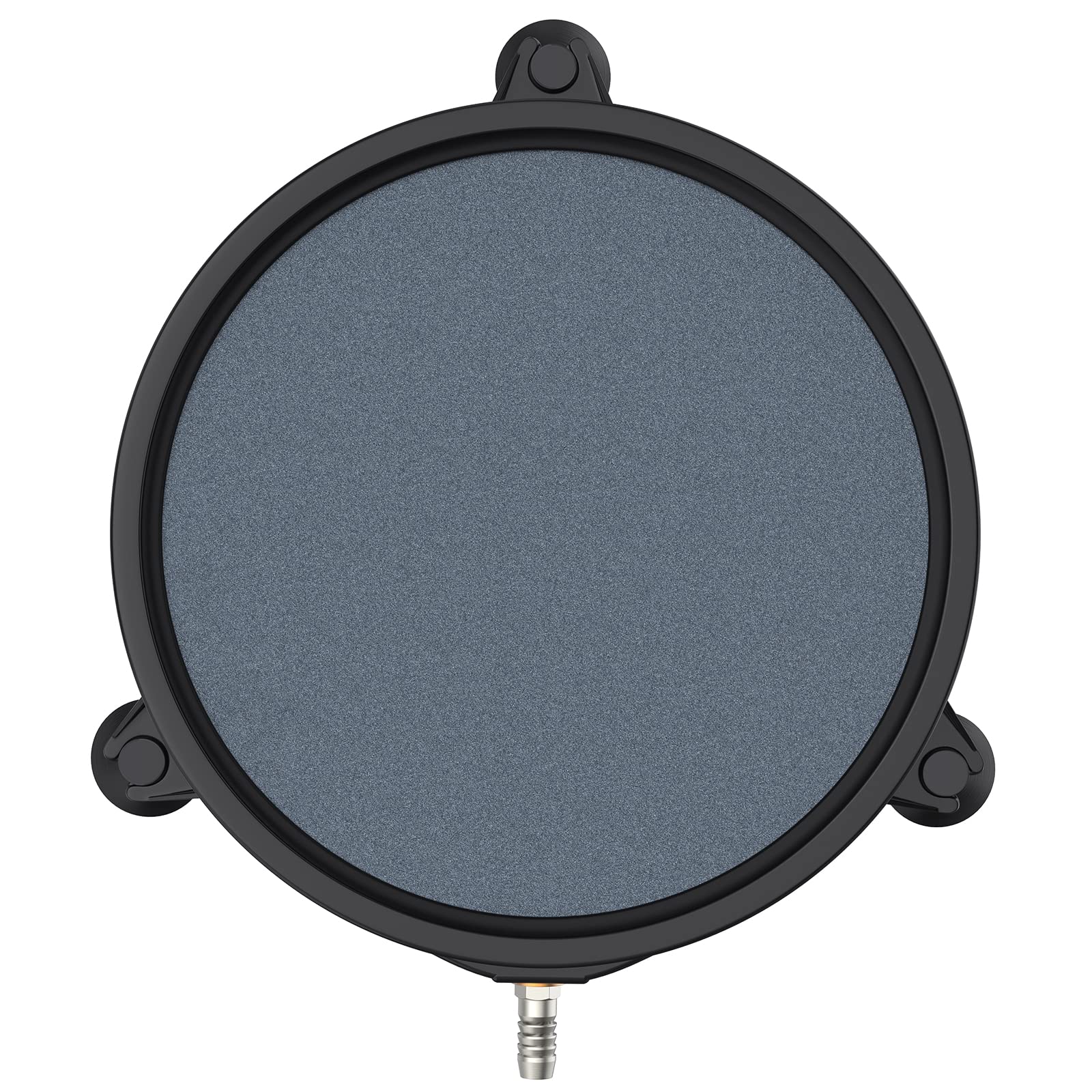 Pawfly aquarium 8-inch air stone disc diffuser in action delivering dense bubbles for strong water aeration.