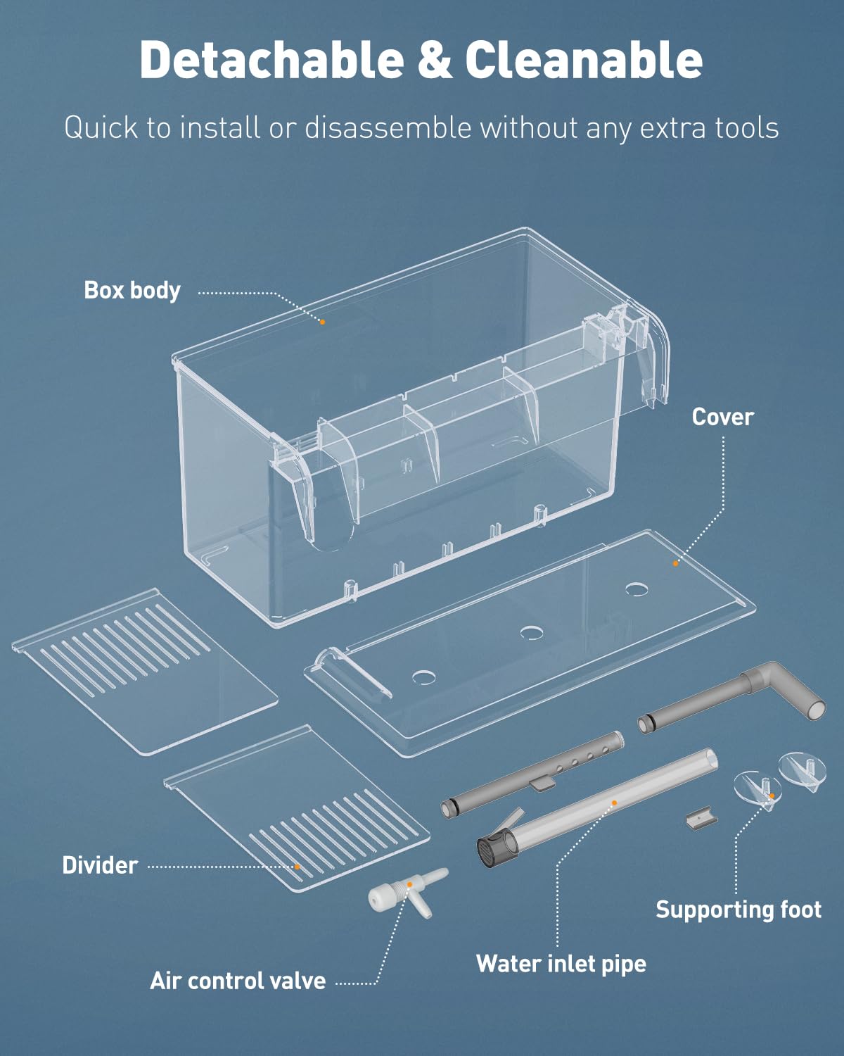 Pawfly breeding box made of robust clear acrylic for easy monitoring