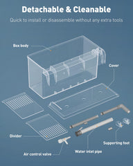 Pawfly breeding box made of robust clear acrylic for easy monitoring