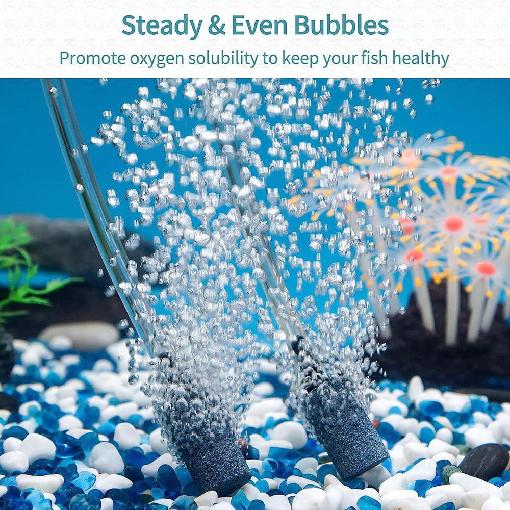 Pawfly dense bubble air stone creates lively aeration for small tanks.