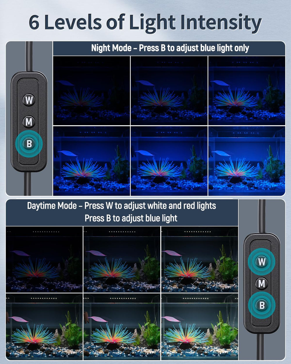 Pawfly six brightness levels let you fine-tune mood and visibility.