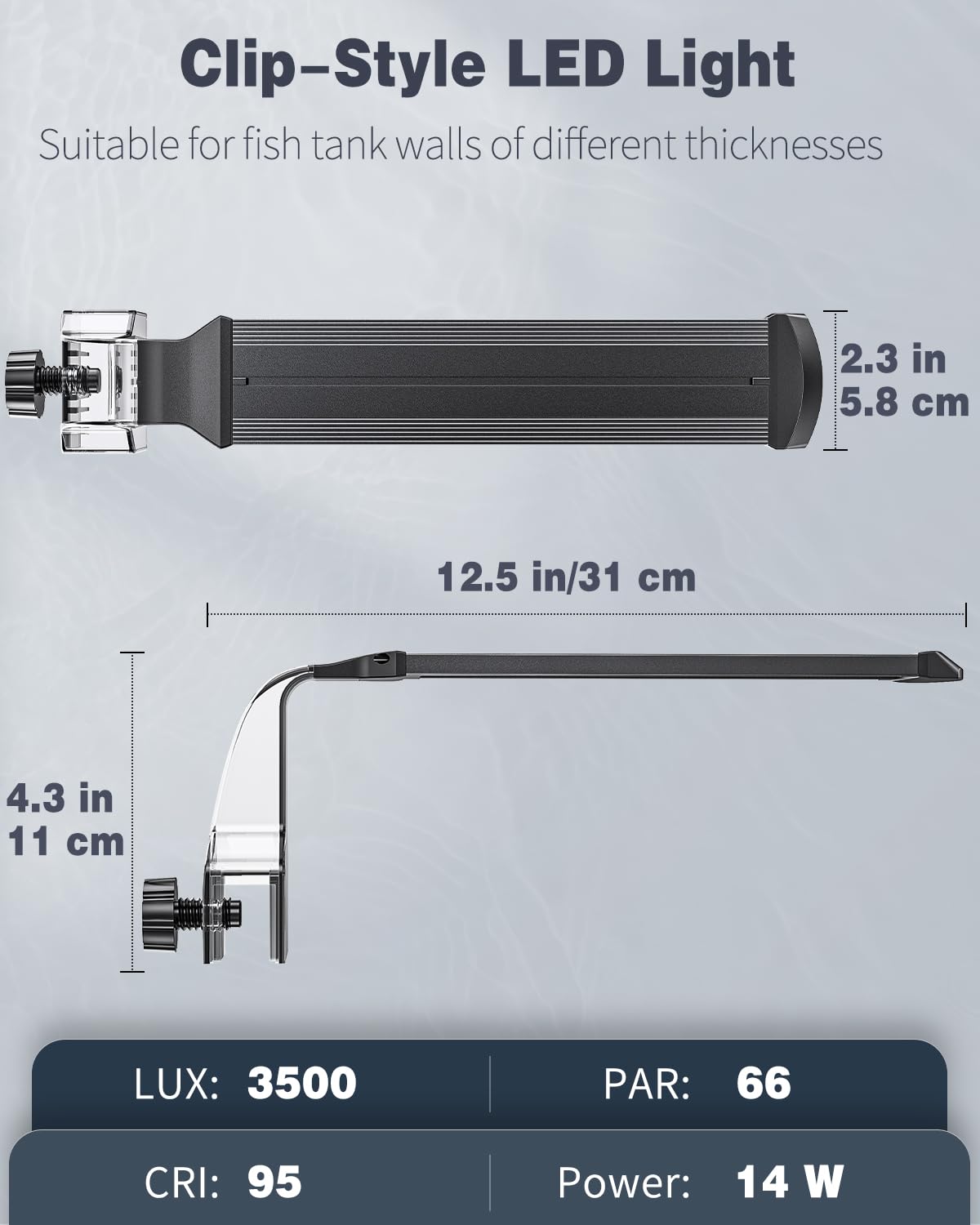 Pawfly Aquarium LED Light DIY brightness lets you tailor lighting to growth and mood