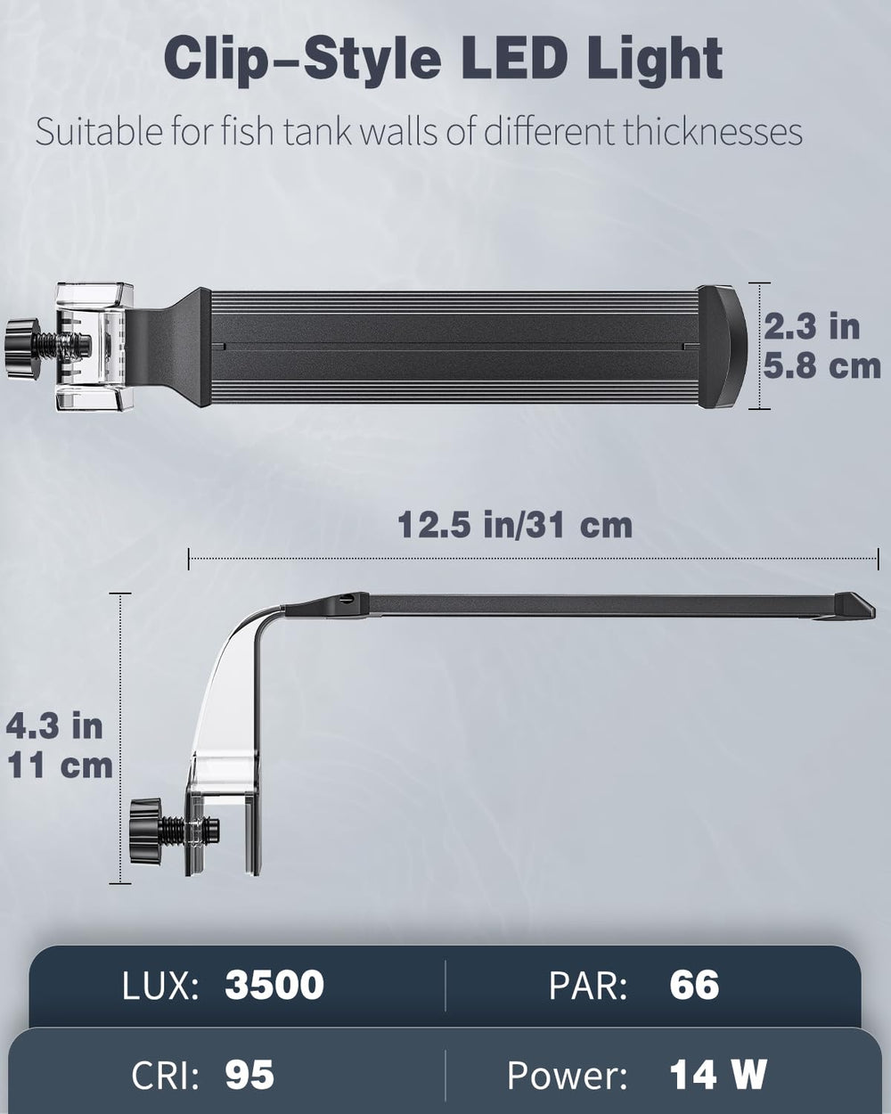 Pawfly Aquarium LED Light DIY brightness lets you tailor lighting to growth and mood
