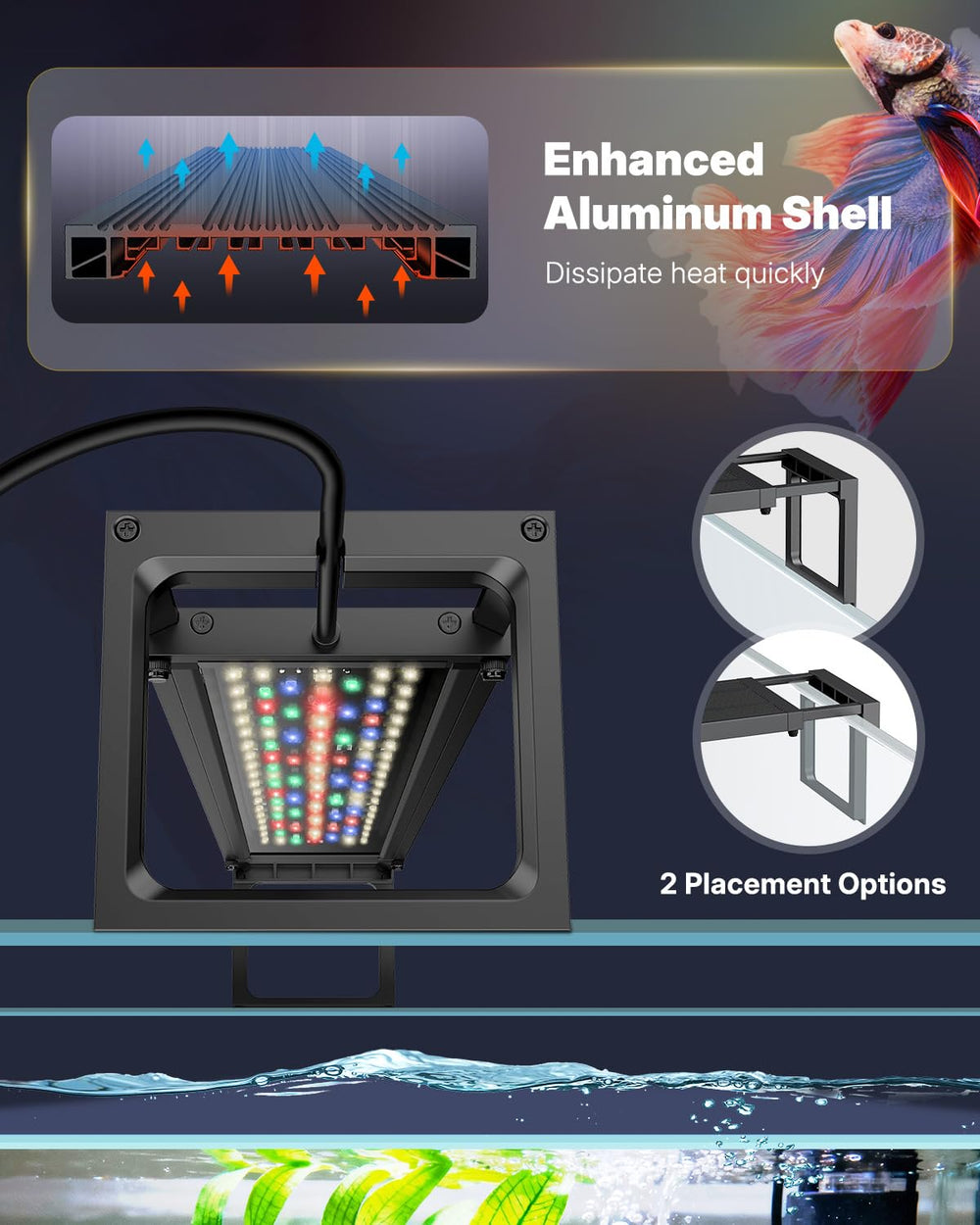 Pawfly brightness adjustment tailors intensity for delicate plants or vivid displays.