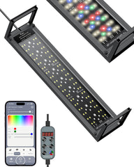 Pawfly aquarium light full-spectrum glow enhances true colors in tanks.