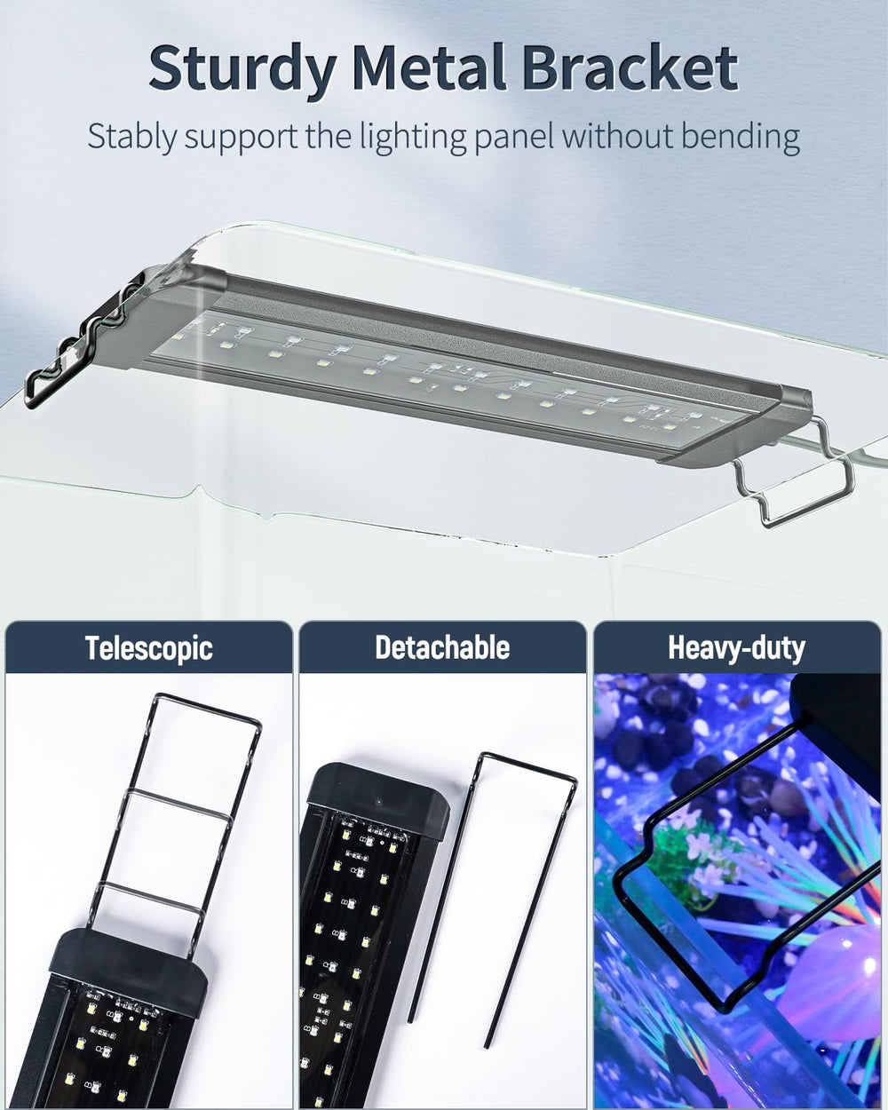 Pawfly aquarium light in action shows setup versatility and easy placement.