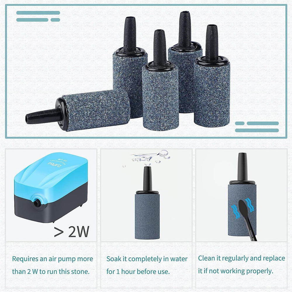 Pawfly air stone requires a water soak before first use for best performance.