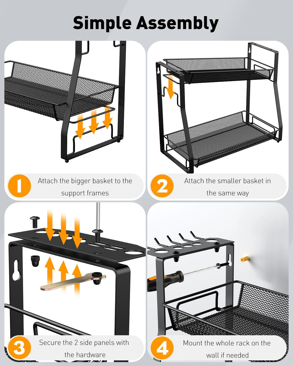 Pawfly aquarium rack installed on wall saves countertop space and reduces clutter.
