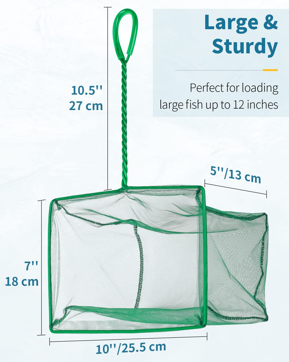 Pawfly braided metal handle showing durable grip for larger fish